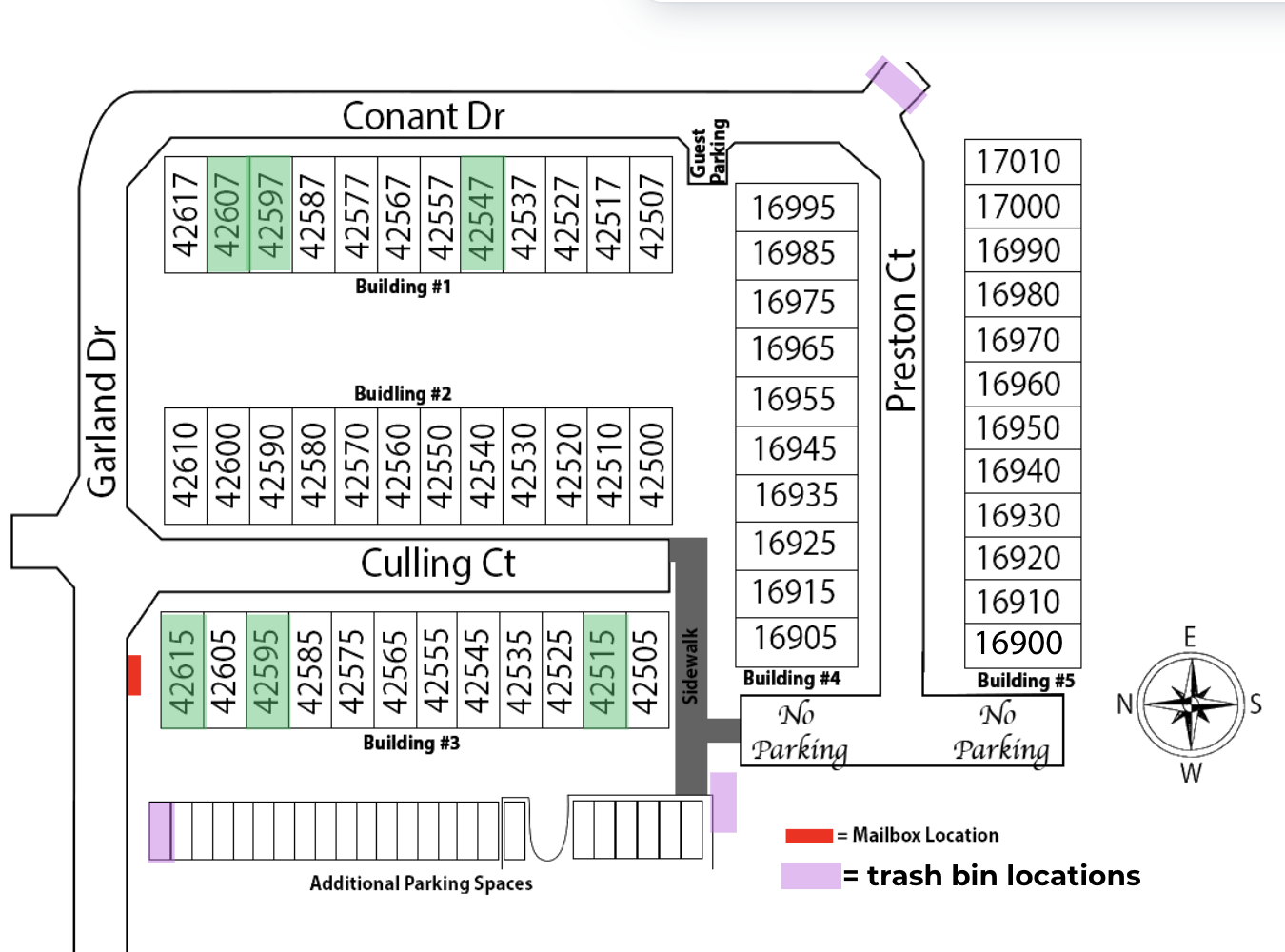Garland Site Map